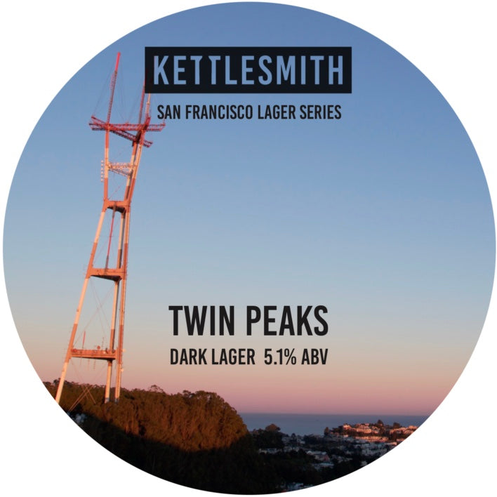 Twin Peaks Dark lager, 5.1 Kettlesmith Brewing Company